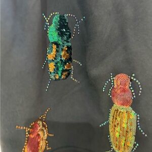 Queen of Sparkles Shorts with Beetles Scarabs